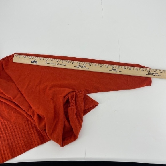 Made in  Italy Orange Boxy oversized Sweater Boat Neck - Picture 9 of 10